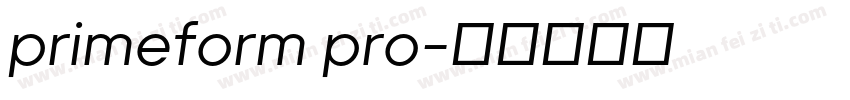 primeform pro字体转换